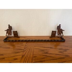 Iron Barrel Racing Cowboy towel bar